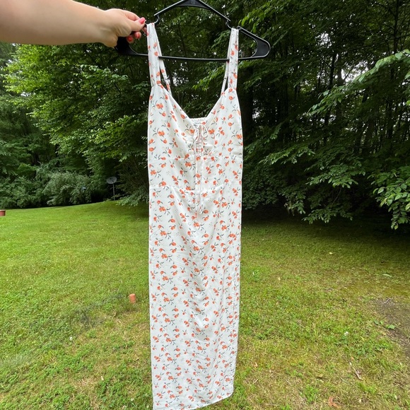 Abercrombie & Fitch Peach Dress Size Small - Picture 2 of 5